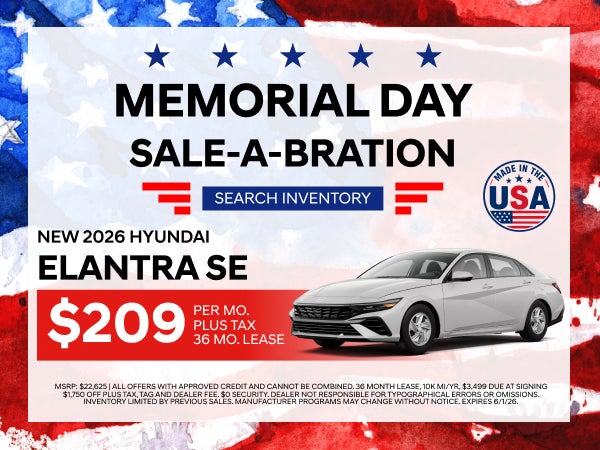 New 2026 Hyundai Elantra SE FWD